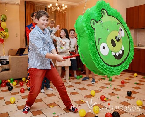 Angry Birds от Агентства Детских Праздников Арт-Иллюзион Киев Детский День Рождения в стиле Тачки Angry Birds