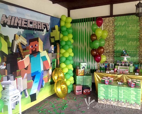 Дитячі аніматори в стилі Minecraft Дитячий День Народження у стилі Minecraft