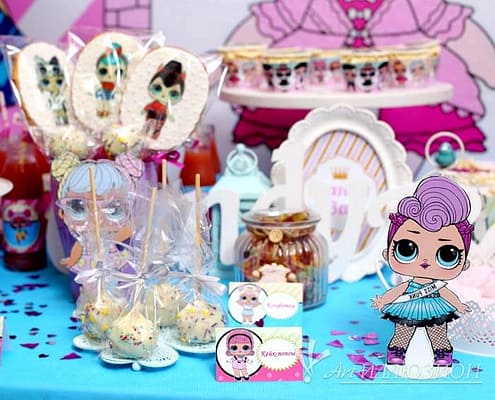 Candy-Bar LOL от Агентства Детских Праздников Арт-Иллюзион Киев Кенди бар и торт на заказ на День рождения ребенка Киев в стиле LOL