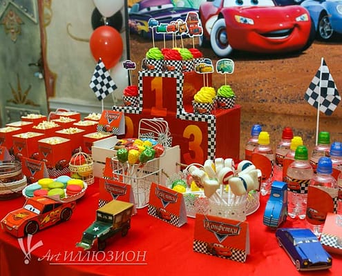Фотозона Cars от агенства Art-Иллюзион Фотозоны и Декор Cars