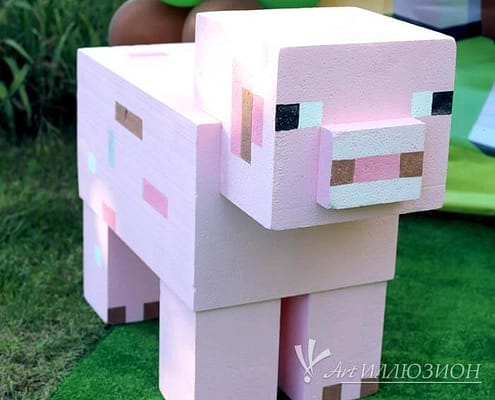 Фотозона Minecraft від агентства Art-Ілюзіон Фотозони та Декор Minecraft