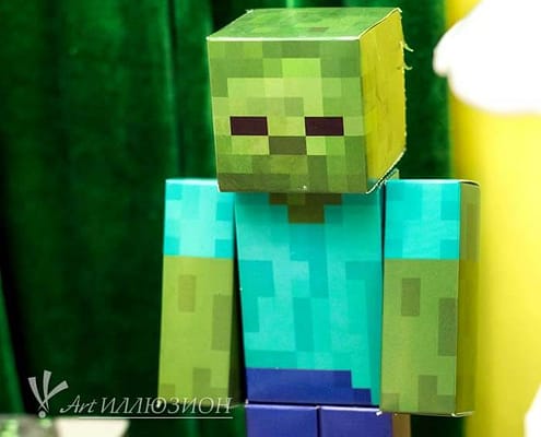 Фотозона Minecraft від агентства Art-Ілюзіон Фотозони та Декор Minecraft