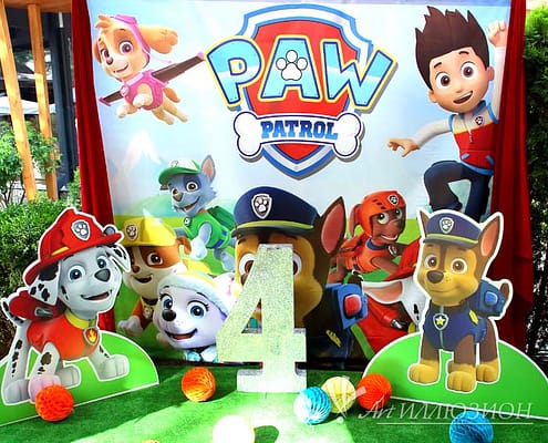 Фотозона Paw Patrol от агенства Art-Иллюзион Фотозоны и Декор Paw Patrol