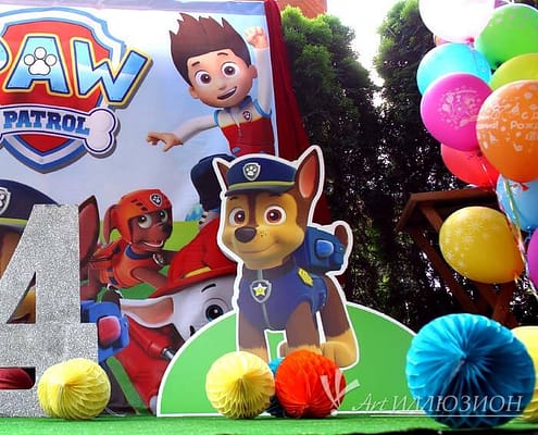 Фотозона Paw Patrol от агенства Art-Иллюзион Фотозоны и Декор Paw Patrol