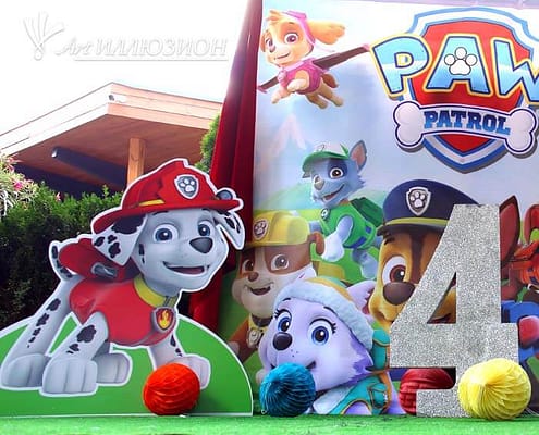 Фотозона Paw Patrol от агенства Art-Иллюзион Фотозоны и Декор Paw Patrol