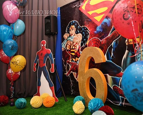 Фотозона Super Heroes от агенства Art-Иллюзион Фотозоны и Декор Super Heroes