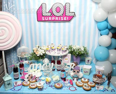 Candy-Bar LOL от Агентства Детских Праздников Арт-Иллюзион Киев Кенди бар и торт на заказ на День рождения ребенка Киев в стиле LOL