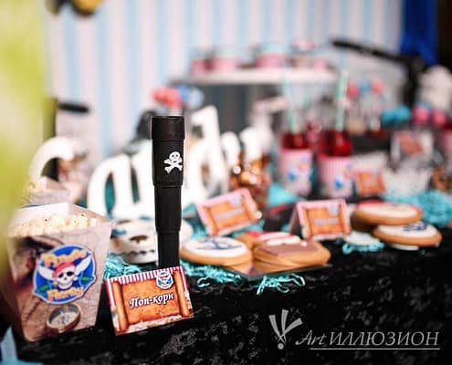 Candy Bar на детский день рождения Пираты Candy Bar на детский праздник в стиле Пираты
