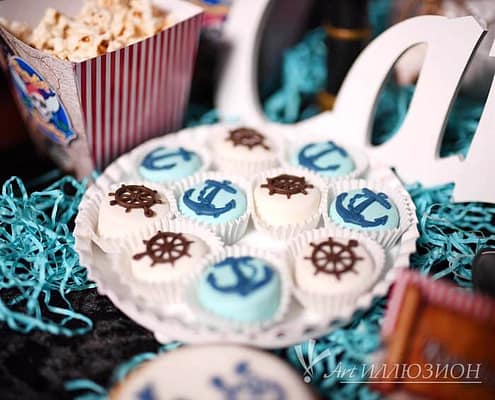 Candy Bar на детский день рождения Пираты Candy Bar на детский праздник в стиле Пираты