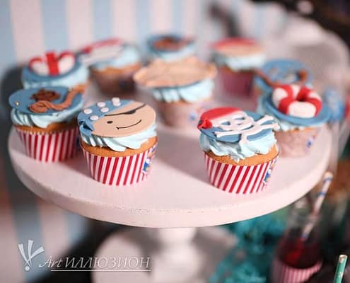 Candy Bar на детский день рождения Пираты Candy Bar на детский праздник в стиле Пираты