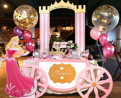Candy Bar на детский день рождения Princess Кенди бар и торт на заказ на день рождения Киев в стиле Princess
