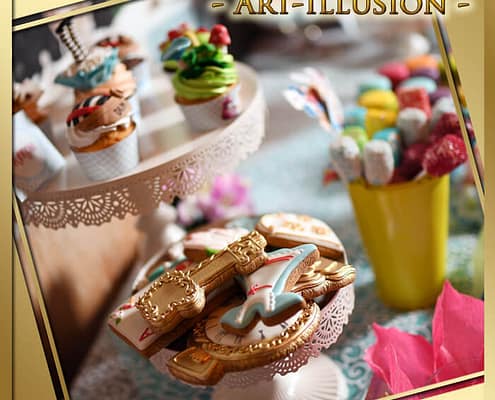 Кенди бар и торт на день рождения в стиле Алиса в Киеве Кенди бар и торт в стиле Алиса