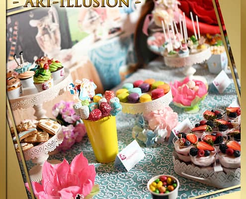 Кенди бар и торт на день рождения в стиле Алиса в Киеве Кенди бар и торт в стиле Алиса