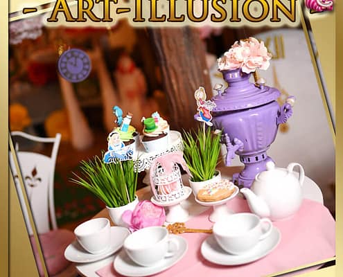 Candy Bar и торт на день рождения в стиле Алиса в Киеве Candy Bar и торт в стиле Алиса