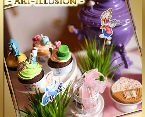 Candy Bar и торт на день рождения в стиле Алиса в Киеве Candy Bar и торт в стиле Алиса