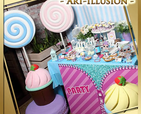 Candy Bar и торт на день рождения в стиле LOL в Киеве Candy Bar в стиле LOL