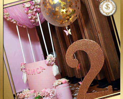 Оформление праздников в Киеве от ивент-агентства Арт-Иллюзион Фотозона на День рождения в стиле PRINCESS