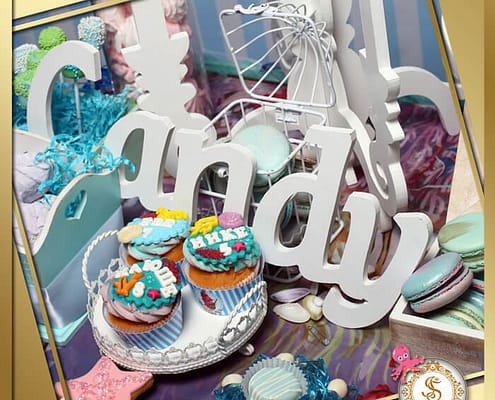 Candy Bar и торт на день рождения в стиле SEA в Киеве Candy Bar в стиле Sea