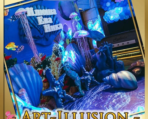 Оформление праздников в Киеве от ивент-агентства Арт-Иллюзион Фотозона на День рождения в стиле SEA