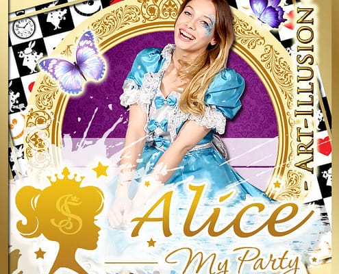Alice от Агентства Детских Праздников Арт-Иллюзион Киев Детский День Рождения в стиле Alice