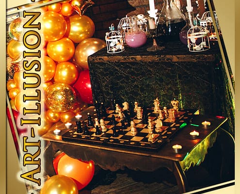 Фотозона и декор на день рождения в стиле Harry Potte в Киеве Фотозона на Детский праздник в стиле Harry Potter