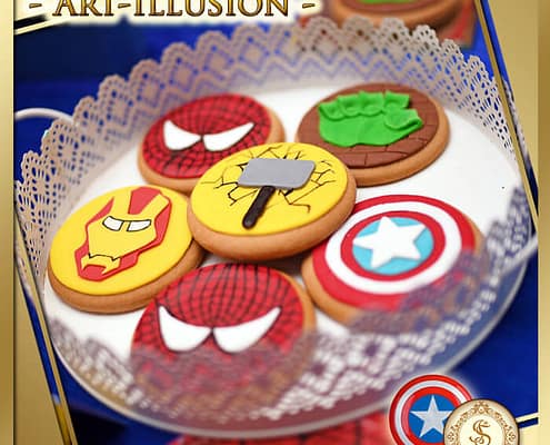 Candy Bar і торт на день народження Candy Bar у стилі Superheroes