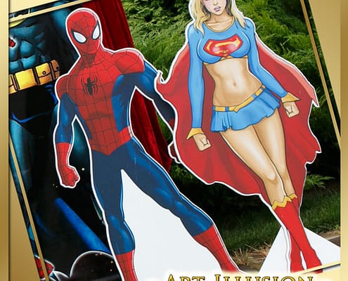 Оформлення свят у Києві Фотозона на День народження у стилі Superheroes
