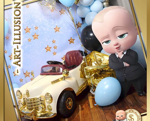 Фотозона и декор на День рождения в стиле Baby Boss в Киеве Фотозона на Детский праздник в стиле Baby Boss