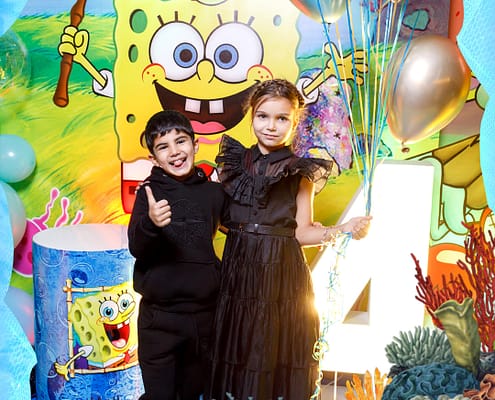 Sponge BOB от Агентства Детских Праздников Арт-Иллюзио Фото-зона на Дитячий День Народження у стилі Sponge BOB