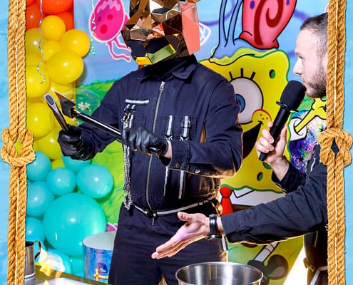 Sponge BOB от Агентства Детских Праздников Арт-Иллюзио Майстер-класи на Дитячие Свято у стилі Sponge BOB